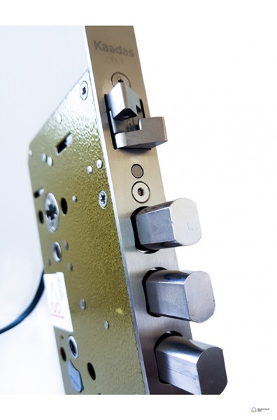 ВРЕЗНОЙ ЭЛЕКТРОННЫЙ ДВЕРНОЙ ЗАМОК KAADAS K9-5W BLACK С ОТПЕЧАТКОМ ПАЛЬЦА