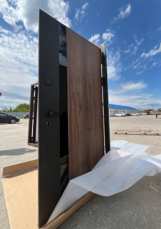 LUXOR 2МДФ ОРЕХ КАНЬОН КОНЬЯК САТИН ЧЁРНЫЙ